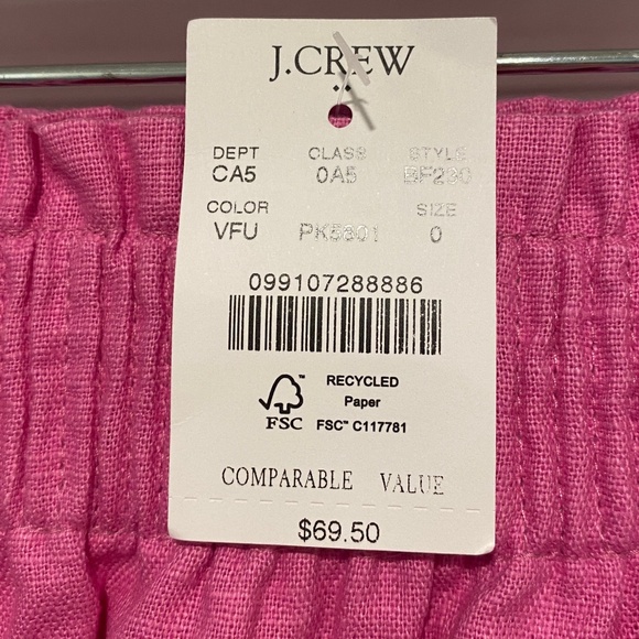 Linen and Cotton Pink Skirt - NEW! - Picture 3 of 3